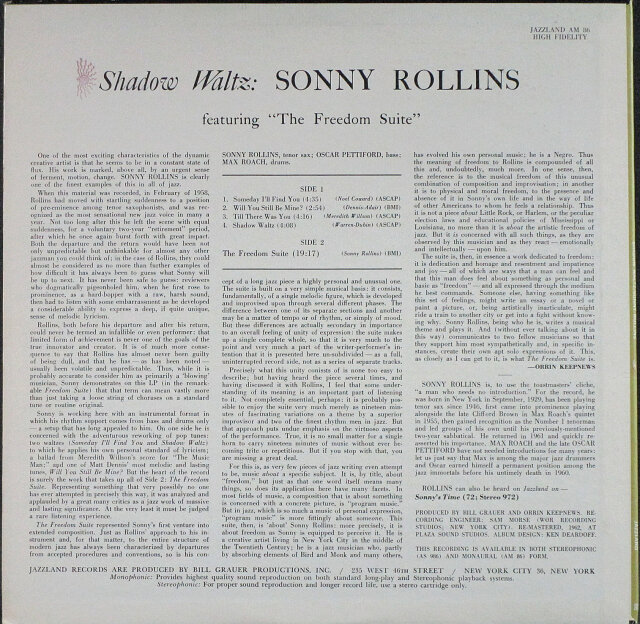 ソニー・ロリンズ / アルフィー [※国内盤,品番:SH 3079］(LP