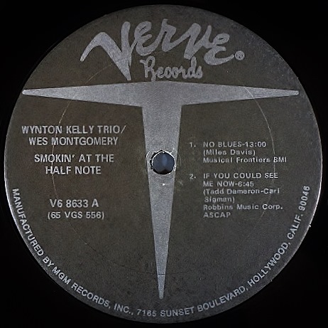Wynton Kelly Trio / Wes Montgomery – Smokin' At The Half