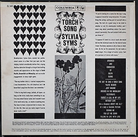 ジャズヴォーカル】Sylvia Syms シルヴィア・シムズ / Torch