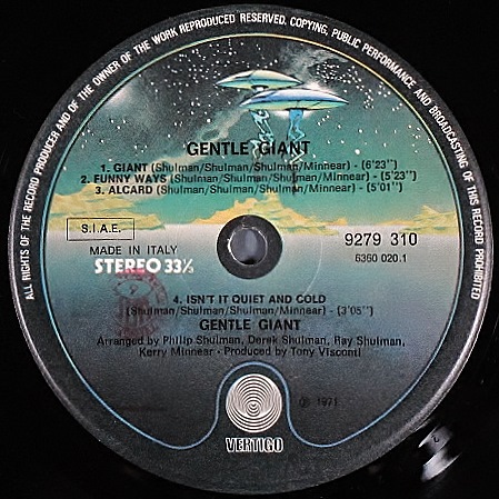 Prog rock】Gentle Giant ジェントル・ジャイアント / Gentle