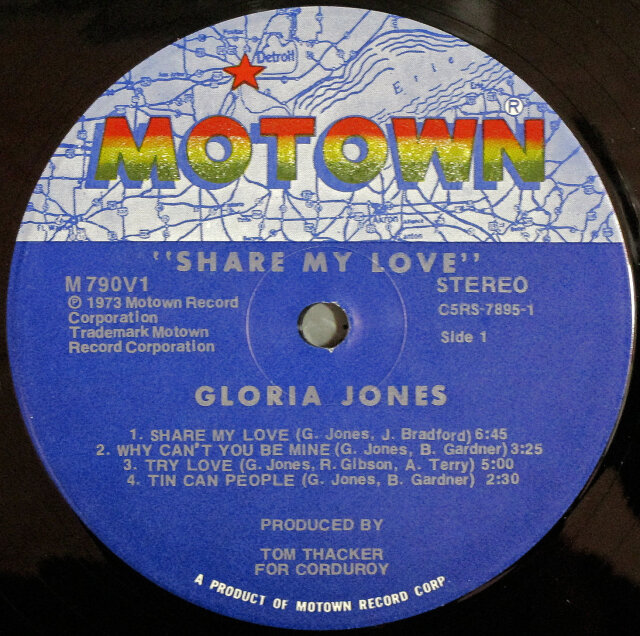 Gloria Jones グロリア・ジョーンズ / Share My Love| ソウル・R&B