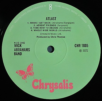 UKロック】Mick Abrahams Band ミック・アブラハムス / At Last