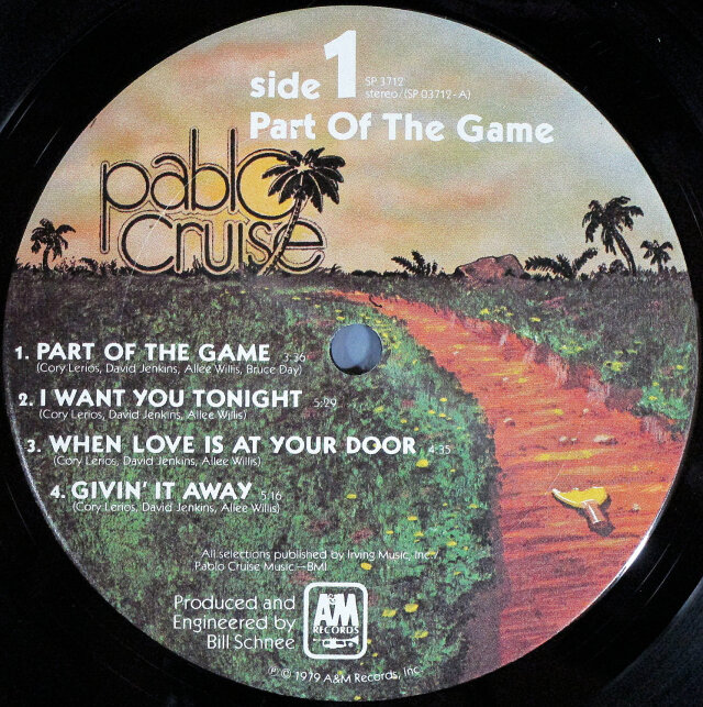 Pablo Cruise パブロ・クルーズ / パート・オブ・ザ・ゲーム | 米国