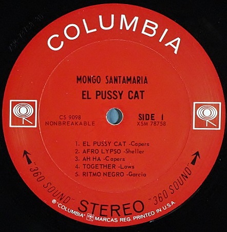 Jazz】Mongo Santamaria モンゴ・サンタマリア / El Pussy Cat 中古