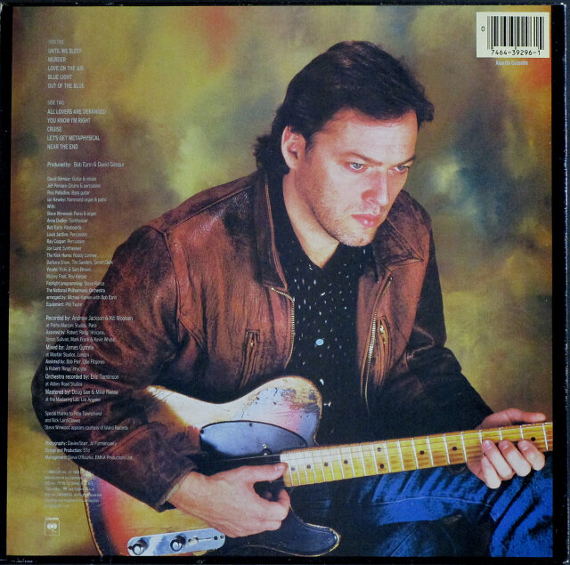 David Gilmour デヴィッド・ギルモア / About Face 狂気の
