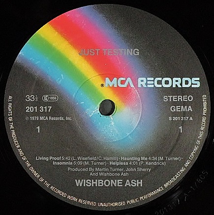 UKロック】Wishbone Ash ウィッシュボーン・アッシュ / Just
