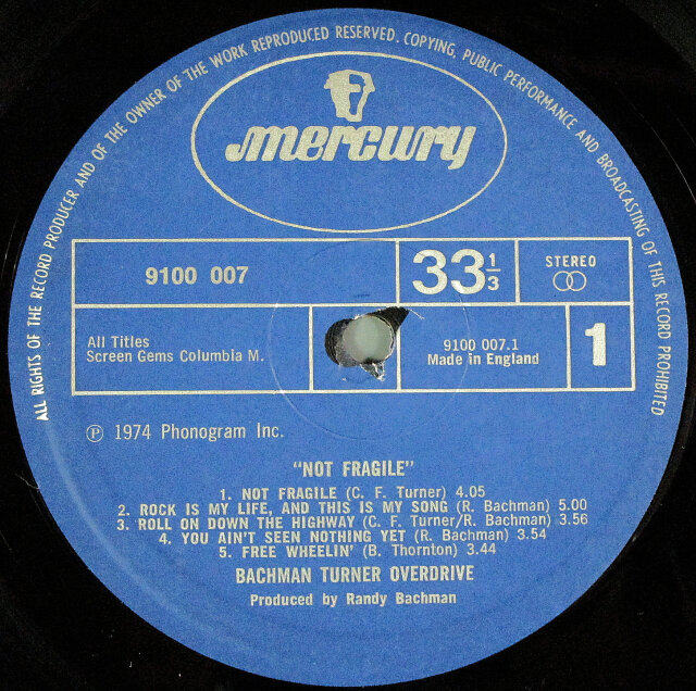 Hard Rock】バックマン・ターナー・オーヴァードライヴ BTO