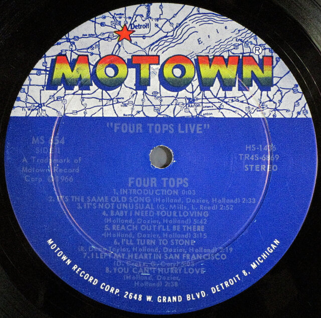 Four Tops フォー・トップス / Four Tops Live | ソウル ファンク 中古