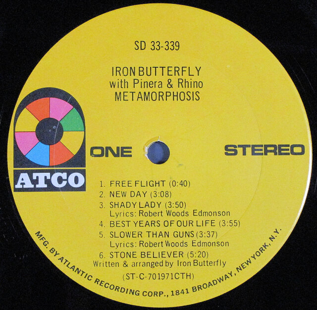 Iron Butterfly With Pinera & Rhino アイアン・バタフライ