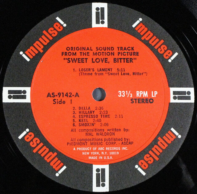 JAZZ】Mal Waldron マル・ウォルドロン / Sweet Love, Bitter JAZZ】Mal Waldron マル・ウォルドロン / Sweet Love, Bitter