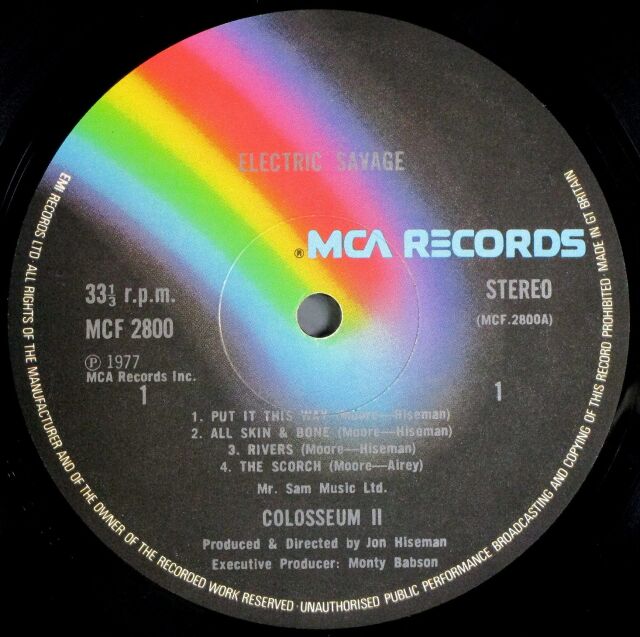 JAZZ ROCK】Colosseum II コロシアム II / Electric Savage