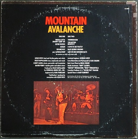 マウンテン [雪崩] ハードロック】Mountain マウンテン / Avalanche 雪崩 中古