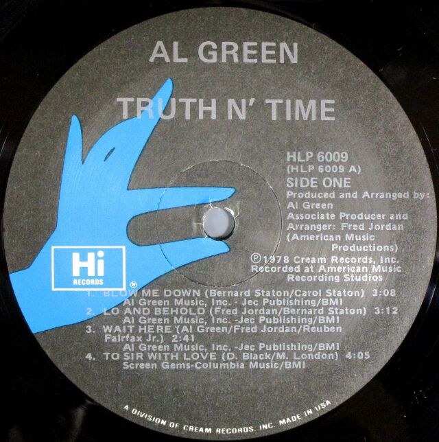 ソウル/ファンク】Al Green アル・グリーン / Truth N' Time