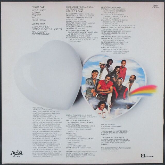 Funk/Soul】Kool & The Gang クール & ザ・ギャング / In The Heart