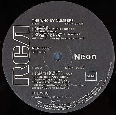 UKロック】Who ザ・フー / The Who By Numbers ザ・フー・バイ