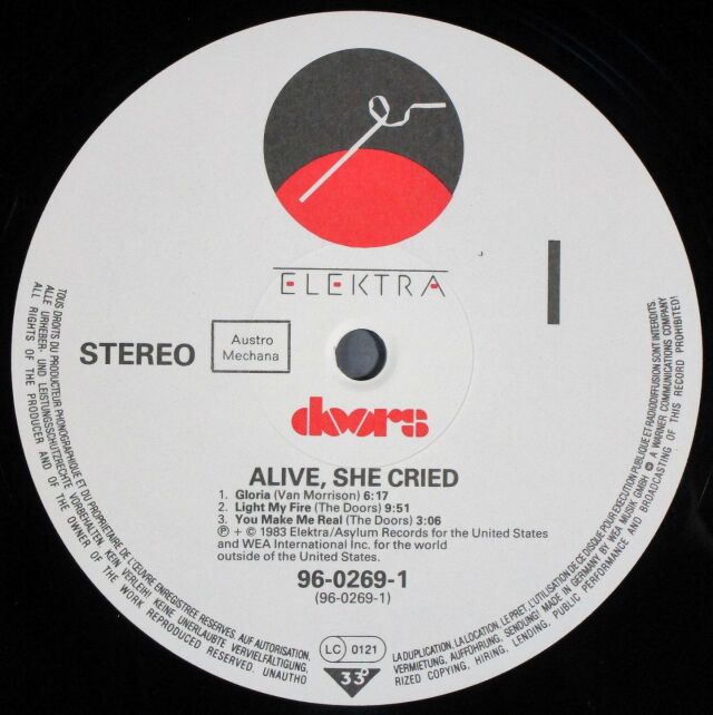 Doors ドアーズ / Alive, She Cried アライヴ・シー・クライド Doors ドアーズ / Alive, She Cried アライヴ・シー・クライド