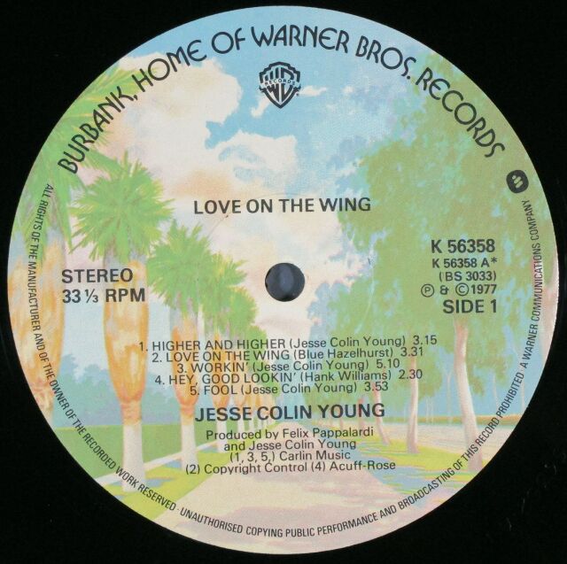 Jesse Colin Young ジェシ・コリン・ヤング / Love On The Wing