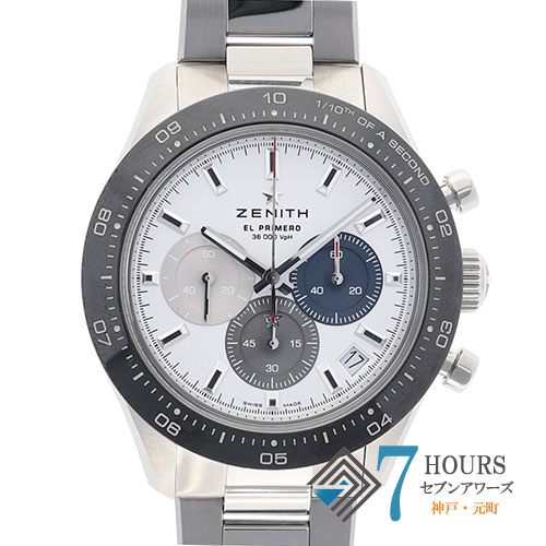 【114440】ZENITH ゼニス  03.3100.3600/21.M3100 クロノマスター スポーツ  ブラックダイヤル SS 自動巻き ギャランティーカード 純正ボックス 腕時計 時計 WATCH メンズ 男性 男 紳士