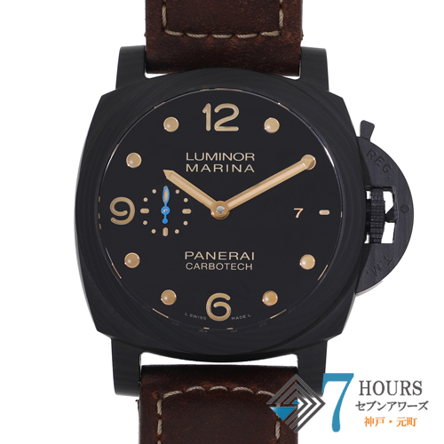 【118544】 PANERAI パネライ  PAM00661 ルミノール マリーナ1950 3デイズ ブラックダイヤル レザー/カーボテック 自動巻き ギャランティーカード 純正ボックス