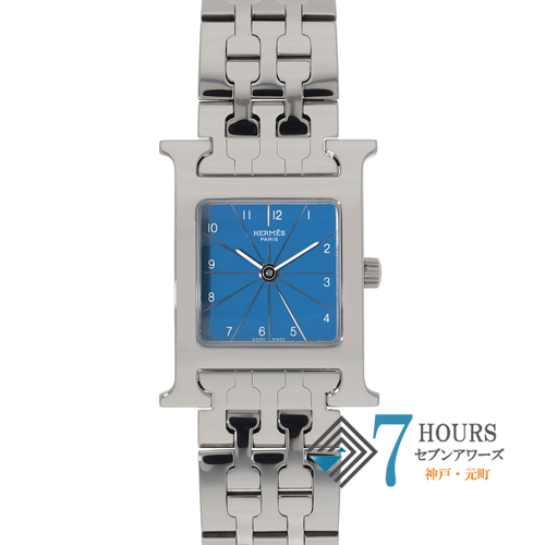 エルメス ブルーダイアル Hウォッチ HH1.210 エルメス Hウォッチ HH1.210 ブルーシェル/ダイヤモンド