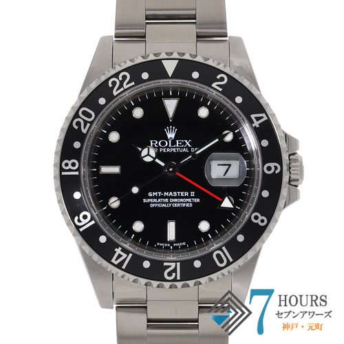 ROLEX ロレックス 16710 GMTマスター2 黒ベゼル ブラックダイヤル A番 