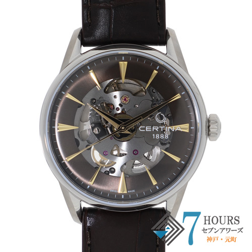 【128535】 セルティナ C029.907.16.081.00 DS-1 スケルトン/グレーダイヤル SS/レザー 自動巻き ギャランティーカード 純正ボックス