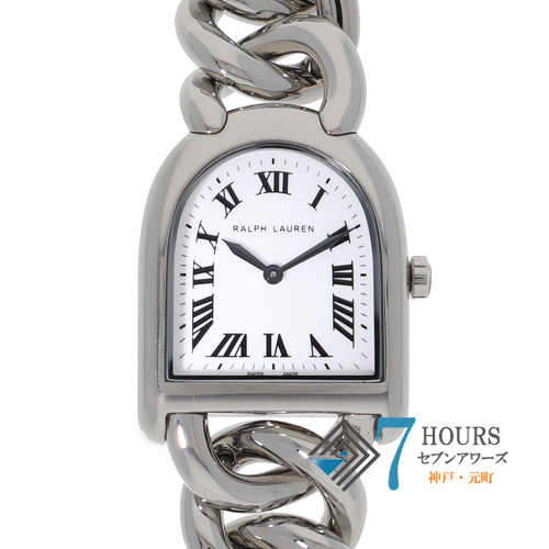 【131406】 RALPH LAUREN ラルフローレン RLR0040000 スティラップ プティ リンク ホワイトローマダイヤル SS クオーツ ギャランティーカード 当店オリジナルボックス