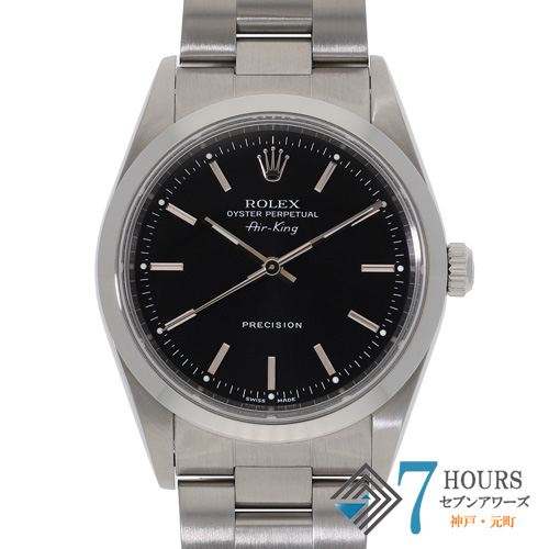ROLEX ロレックス 14000 エアキング ブラックダイヤル Y番 ステンレス