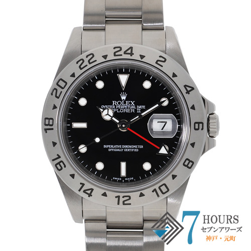 seです ROLEX ロレックス 16570 エクスプローラー2 ブラックダイヤル K
