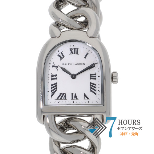【135776】 RALPH LAUREN ラルフローレン RLR0040001 スティラッププティリンク ホワイトダイヤル SS クオーツ ギャランティーカード 純正ボックス