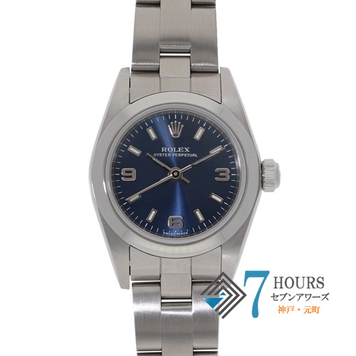 【140909】 ROLEX ロレックス 76080 オイスターパーペチュアル 24 369ブルーダイヤル K番 SS 自動巻き 純正ボックス