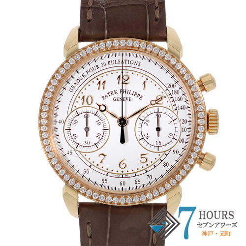 【142217】 PATEK PHILIPPE パテックフィリップ 7150/250R-001 コンプリケーション クロノグラフ シルバーダイヤル RG/AU750/革 手巻き 純正ボックス