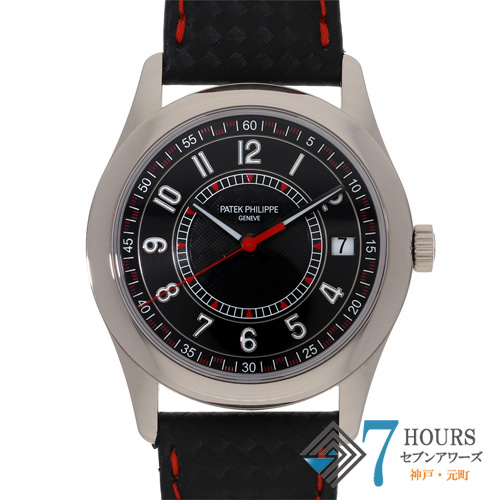 【143170】 PATEK PHILIPPE パテックフィリップ 6007G-010 カラトラバ ブラックダイヤル WG/レザー（クロコ） 自動巻き ギャランティーカード 純正ボックス