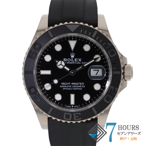 【144734】 ROLEX ロレックス 226659 ヨットマスター ブラックダイヤル ランダム番 WG/ラバー 自動巻き ギャランティーカード 当店オリジナルボックス