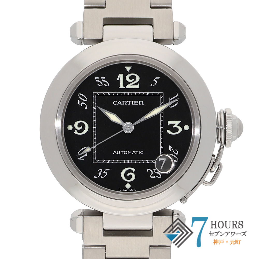 【148484】 CARTIER カルティエ W31043M7 パシャC ブラックダイヤル SS 自動巻き ギャランティーカード 純正ボックス