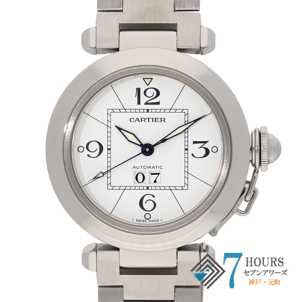 【149168】 CARTIER カルティエ W31055M7 パシャC ホワイトダイヤル SS 自動巻き ギャランティーカード 純正ボックス