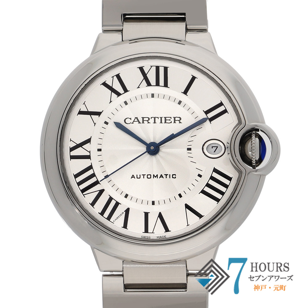 【149183】 CARTIER カルティエ WSBB0040 バロンブルー シルバーダイヤル SS 自動巻き ギャランティーカード 当店オリジナルボックス