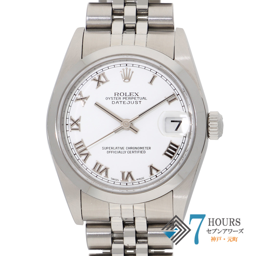 【149833】 ROLEX ロレックス 78240 デイトジャスト 31 ホワイトダイヤル Y番 SS 自動巻き ギャランティーカード 純正ボックス