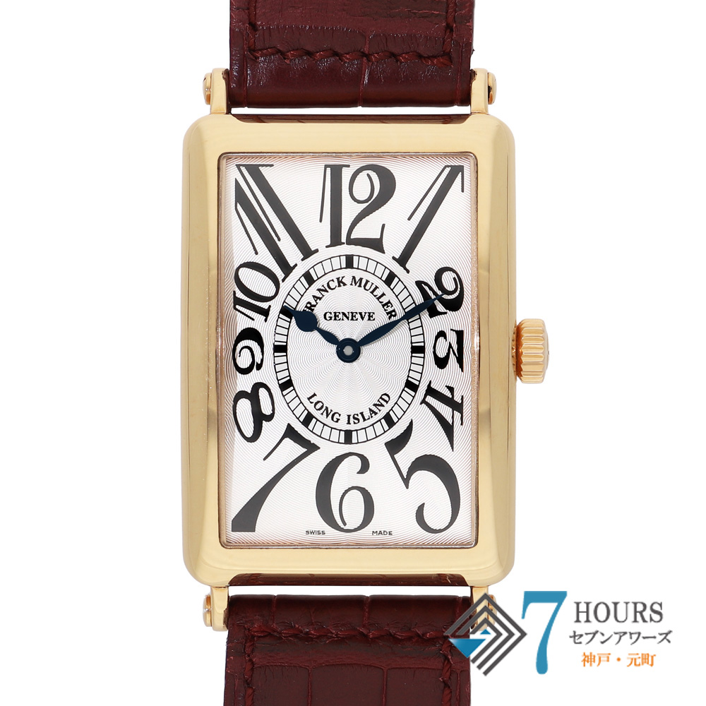 【150100】 FRANCK MULLER フランクミュラー 1000SC ロングアイランド シルバーダイヤル PG/レザー 自動巻き ギャランティーカード 純正ボックス