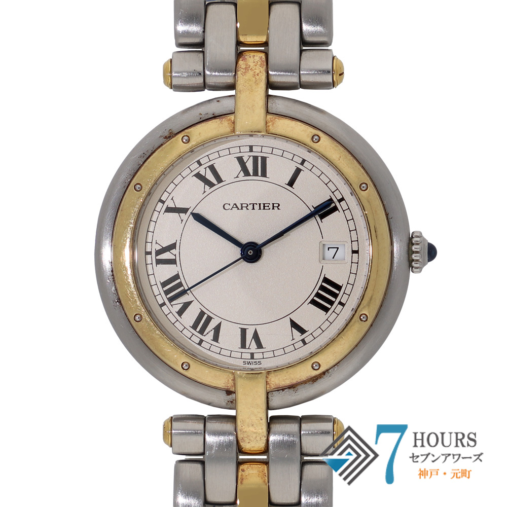 【150808】 CARTIER カルティエ 183964 パンテールヴァンドーム アイボリーローマダイヤル YG/SS クオーツ ギャランティーカード 純正ボックス