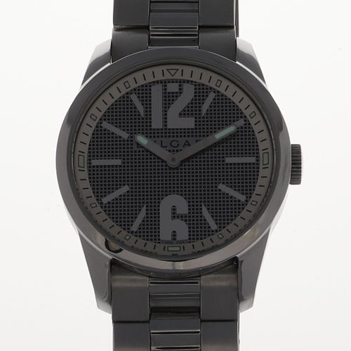 BVLGARI ブルガリ ST37S ソロテンポ ブラックダイヤル ステンレス SS 