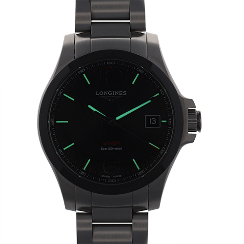 LONGINES ロンジン L3.719.4.56.6 コンクエスト V.H.P ブラック  