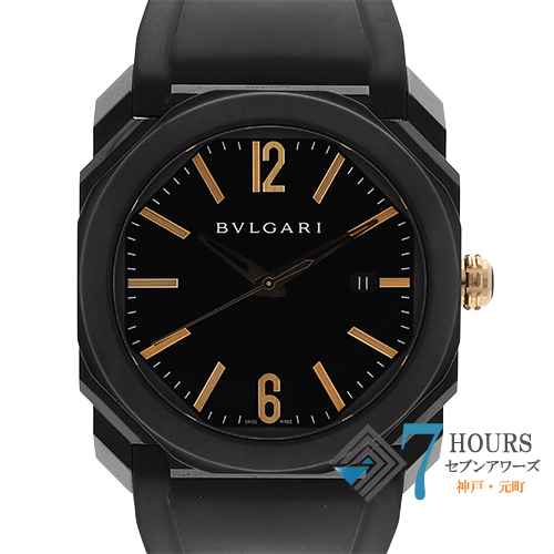 BVLGARI ブルガリ AA48S アショーマ ブラックダイヤル ステンレス SS  