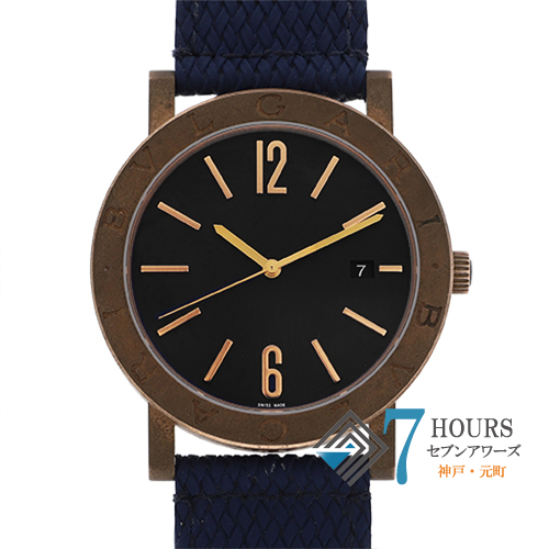 BVLGARI ブルガリ AA48S アショーマ ブラックダイヤル ステンレス SS  