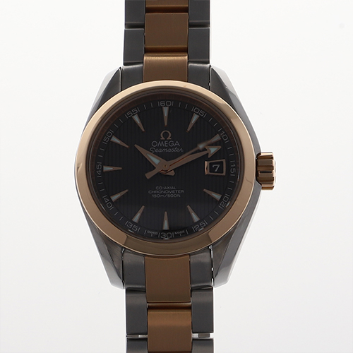【118983】OMEGA オメガ  231.20.30.20.06.001 シーマスター アクアテラ グレーダイヤル PG/SS 自動巻き 純正ボックス 腕時計 時計 WATCH レディース 女性 女【中古】 OMEGA オメガ 231.20.30.20.06.001 シーマスター アクアテラ グレー