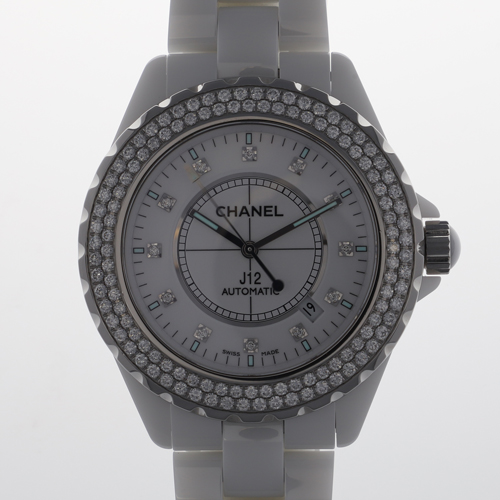 CHANEL シャネル H2013 J12 12Pダイヤ ホワイトダイヤル