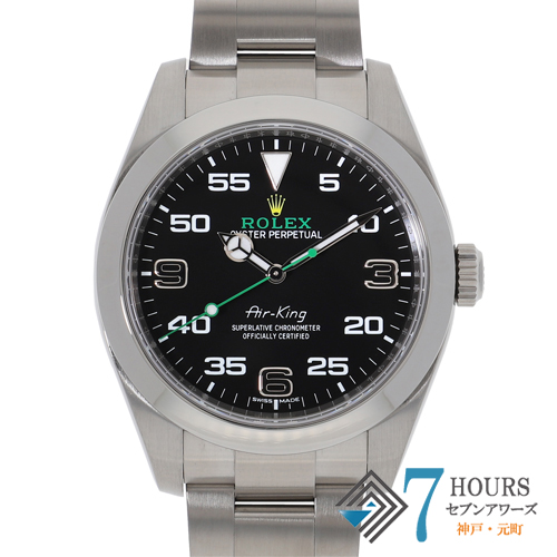 【121705】 ROLEX ロレックス  116900 エアキング ブラックダイヤル ランダム番 SS 自動巻き ギャランティーカード 純正ボックス