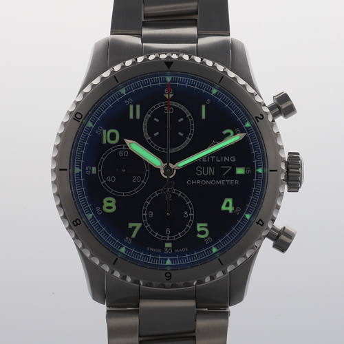 BREITLING ブライトリング A13316 アビエーター8クロノ ブルーダイヤル  
