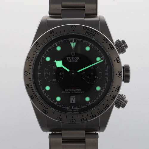 TUDOR チュードル 79350 ヘリテージ ブラックベイ クロノ ブラック  