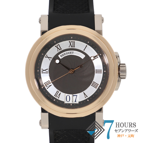 【124395】 Breguet ブレゲ 5817BR/Z2/5V8 マリーン ブラックダイヤル PG/WG/ラバー 自動巻き 当店オリジナルボックス